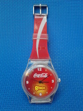 RELOJ DE PULCERA COCA-COLA, BINGO