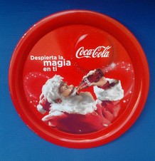 CHAROLA COCA COLA SANTA