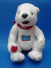 OSO NAVIDEÑO CON NUMERO 27 EN LA PANZA