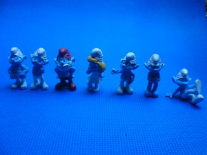 COLECCION DE 7 PITUFOS MINI