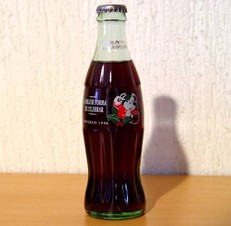 Botella COCA COLA NAVIDAD 1996
