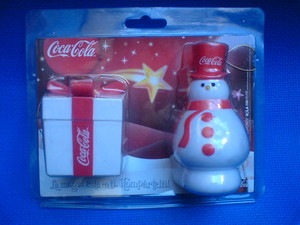 ESFERAS COCA-COLA REGALO-MUÑECO DE NIEVE